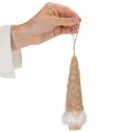 Figurine décorative de gnome à barbe, à suspendre, 17 cm, lot de 6. | Floristik24.be