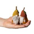 Ensemble de 6 figurines de gnome avec bonnet tricoté et gland, 10 cm | Floristik24.be