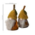 Ensemble de 6 figurines de gnome avec bonnet tricoté et gland, 10 cm | Floristik24.be