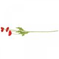 Floristik24 Coquelicot rouge artificiel avec 4 fleurs de coquelicot H60cm