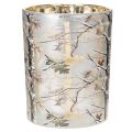 Lanterne en verre à motif de