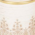 Porte-bougie chauffe-plat en verre à motif floral, Ø8 cm H9 cm, lot de 2 | Floristik24.be