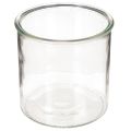 Floristik24 Porte-bougie chauffe-plat en verre, rond, verre transparent, polyvalent, 12 cm, lot de 2