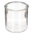 Floristik24 Photophore rond en verre transparent, 8 cm, lot de 3