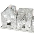 Rangée décorative de maisons avec porte-bougies chauffe-plat, décoration de l'Avent, 68 cm | Floristik24.be