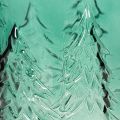 Porte-bougie chauffe-plat en verre orné de sapins en relief, décoration de Noël, 16 cm | Floristik24.be