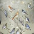 Porte-bougie chauffe-plat en verre avec motif d'oiseau et de flocon de neige, 8 cm, lot de 2 | Floristik24.be