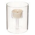 Lanterne en verre avec