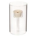 Bougeoir en verre avec insert