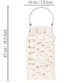 Lanterne suspendue, décoration estivale, macramé H35,5 cm L19 cm | Floristik24.be