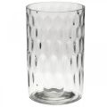 Floristik24 Vase à fleurs, vase en verre, verre à bougie, lanterne en verre Ø11,5cm H18,5cm