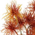 Floristik24 Xanthium fleur artificielle automne décoration orange 6 fleurs 80cm 3pcs