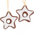 Floristik24 Décorations de sapin de Noël cannelle étoiles déco étoile plastique 5cm 24pcs