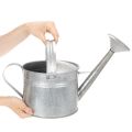 Arrosoir vintage en zinc, 27 cm - jardinière pour jardin et terrasse, pot de fleurs en métal | Floristik24.be
