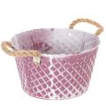 Bol en zinc, forme losange,