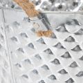 Bol rond en zinc avec anses en