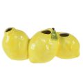Floristik24 Vase décoratif citron céramique 3 ouvertures 21,5x11x8cm