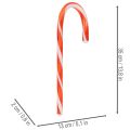 Décoration artificielle en forme de canne à sucre rouge et blanche, 35 cm, lot de 3 | Floristik24.be