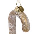 Ornement en verre en forme de canne à sucre, décoration de sapin de Noël nostalgique, 22 cm | Floristik24.be