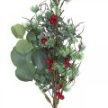 Floristik24 Branche de Noël décoration artificielle baies rouges vertes 70cm