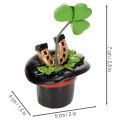 Trèfle et scarabée porte-bonheur en haut-de-forme, 7 cm, lot de 3 | Floristik24.be