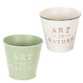 Pot de fleurs en zinc Ø15 cm H13,5 cm Couleurs variées | Floristik24.be