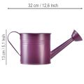 Arrosoir décoratif, pot de fleurs en métal violet, Ø 13,5 cm H 12,5 cm | Floristik24.be