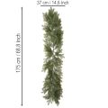 Guirlande de branches de sapin artificielles pour compositions florales créatives, 175 cm | Floristik24.be