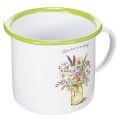 Floristik24 Tasse/pot décoratif, émaillé, Ø11,5 cm H10 cm