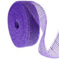 Floristik24 Ruban de jute violet, 5 cm de large, 40 m de long