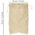 Sac en jute 20×10cm H30cm Sac cadeau | Floristik24.be