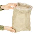 Sac en jute 20×10cm H30cm Sac cadeau | Floristik24.be