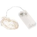 Floristik24 Guirlande lumineuse LED pour intérieur, à piles, blanc chaud, 30 LED, 3 m, lot de 6