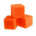 Floristik24 Mousse humide mini-cube orange 300p