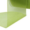 Floristik24 Ruban organza vert ruban cadeau tissé bord vert olive 40mm 50m