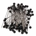 Floristik24 Épingles à tête de nacre Ø6 mm 65 mm noires