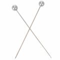 Épingles à tête de nacre Ø6 mm 65 mm argent | Floristik24.be