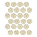 Boules décoratives en rotin blanchi, rotin couleur crème, Ø5 cm, lot de 24. | Floristik24.be
