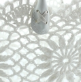 Floristik24 Sac crocheté blanc avec poignée 48 cm x 33 cm x 30 cm