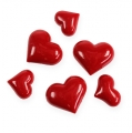 Floristik24 Mélange de cœurs en rouge 2cm - 3,5cm 48P