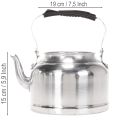 Théière/pot de fleurs décoratif vintage, en métal aspect zinc, Ø 19 cm H 15 cm | Floristik24.be